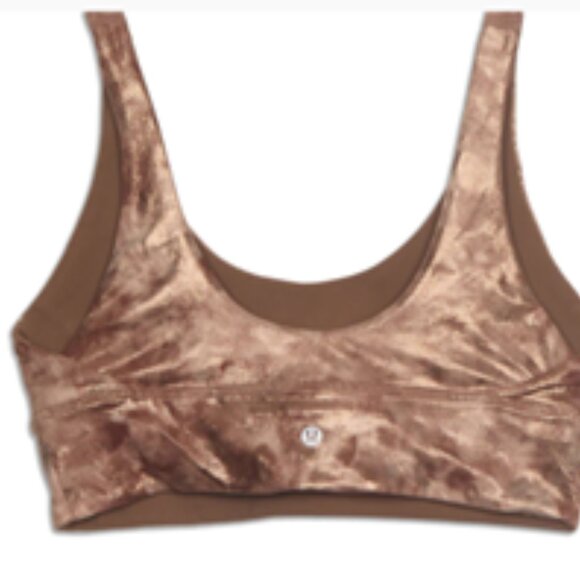 EUC [lululemon] Align Reversible Sparkly Brown Shine Sports Bra Women's Size 6 - Picture 2 of 6